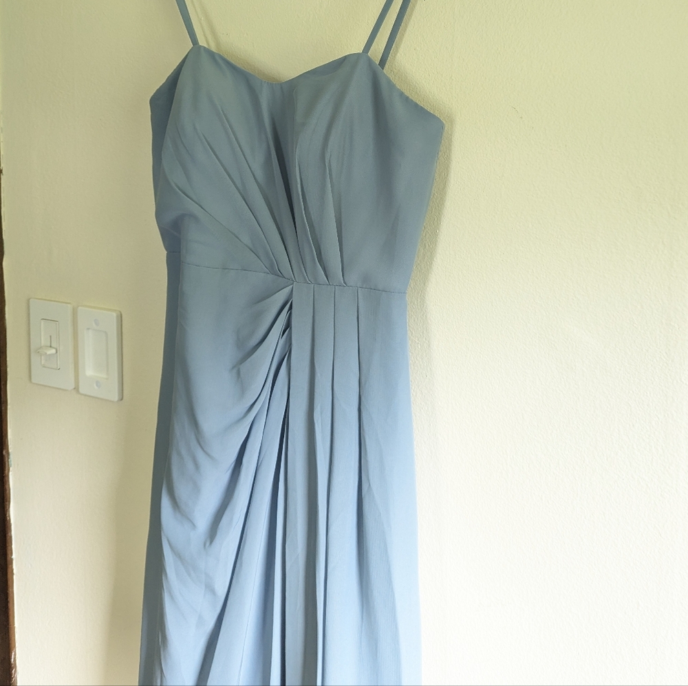 JJs House Dusty Blue Bridesmaid Dress